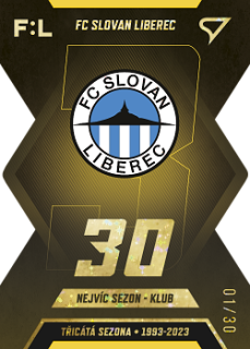 FC Slovan Liberec Liberec SportZoo FORTUNA:LIGA 2022/23 2. serie Tricata Sezona F:L /30 #TS-03